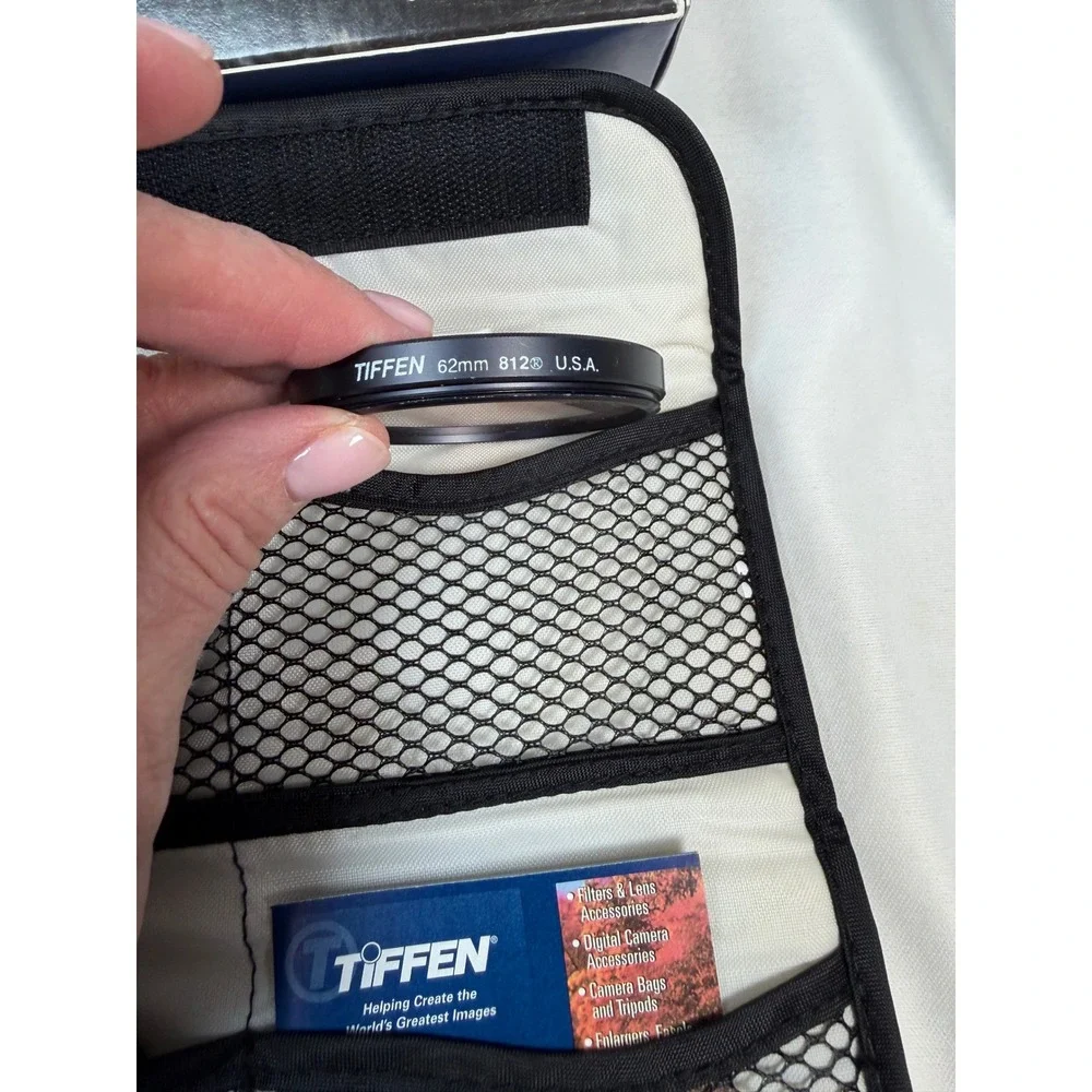 Tiffen 62mm Filter Kit UV Protector 812 Warming Circular Polarizer with Pouch